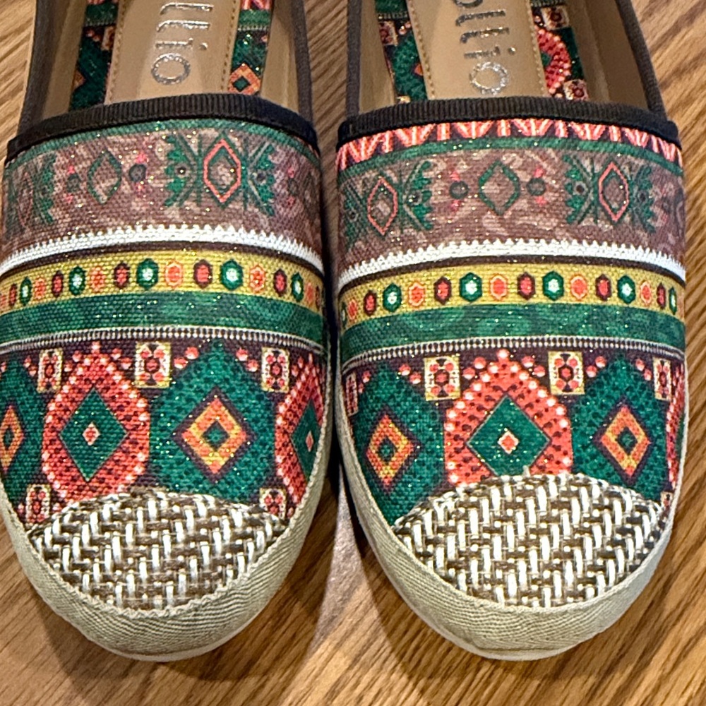 Ollio round toe slip on flats loafers espadrilles size 8.5 - new - Picture 2 of 10